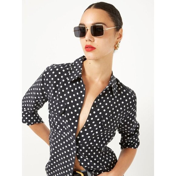 EQUIPMENT Slim Signature Purple 100% Silk Crepe Button Up Shirt, Size S - Picture 15 of 16